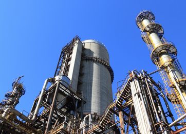 Factory against Blue Sky