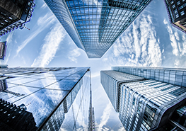 Looking Up at Skyscrapers